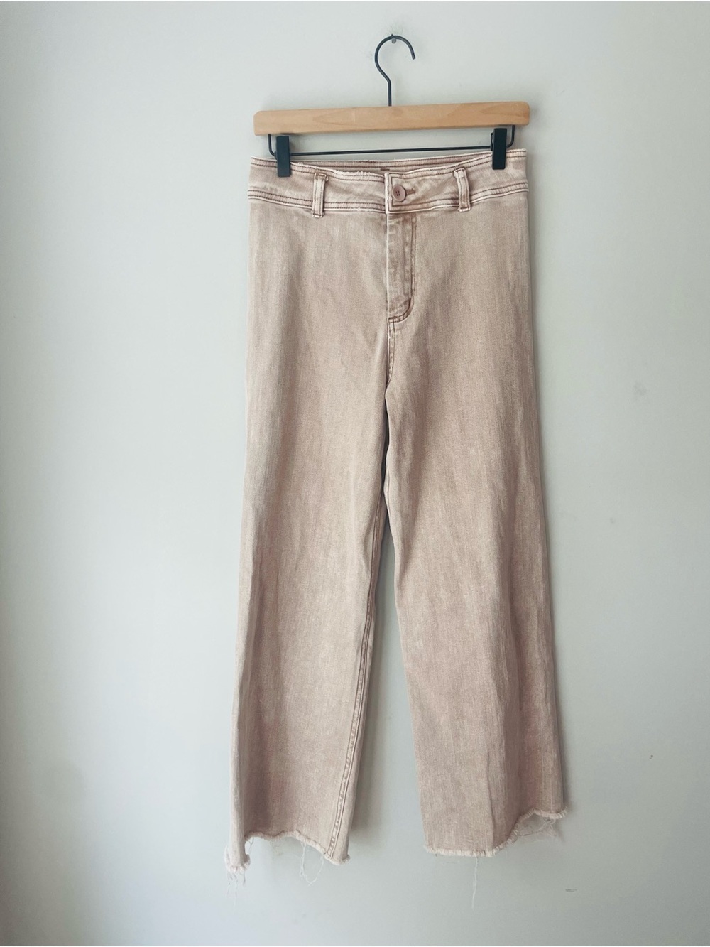 Mili Muse Wide-Leg Jeans in Faded Blush